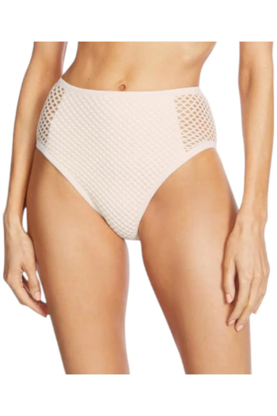 Robin Piccone Women's Pua High-Waist Bottoms Ecru - Regular